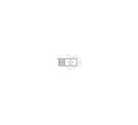 Evier RENOVA inox à encastrer 2 cuves avec égouttoir 116x50cm - - 898311