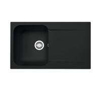 Evier résine 1 bac ETIK 86 x 50 cm noir