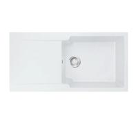 Evier résine 1 bac ETIK 97 x 50 cm blanc