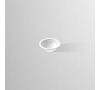Évier sous plan Alape Ub. K325 2030700000 Ø 28,4 cm, blanc, sans trou de robinetterie, avec trop-plein