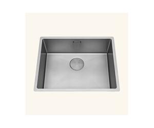 Evier sous-plan inox platinium LEGATO 1 bac 560x440 - cache bonde inclus