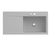 Évier Style 60 Villeroy und Boch Subway à droite, avec garniture de vidage , commande excentrique, 1000 x 510 mm, vapeur CeramicPlus
