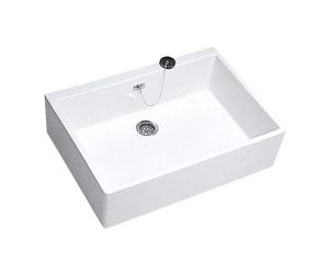 Evier timbre d'office de 70x50cm bandeau de 20cm avec trop plein