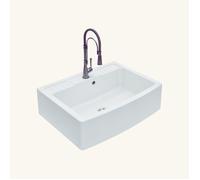 Evier timbre d'office granit blanc grisé FOCA 1 bac