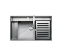 Évier Une cuve Barazza Rectangulaire 86 cm Lab 1LLB91K Acier
