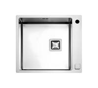 Évier Une cuve Fulgor Milano Rectangulaire 56 cm P1B 5651 QA F SF Satin Steel