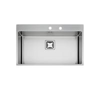 Évier Une cuve Fulgor Milano Rectangulaire 85 cm P1B 8651 QA F SF Satin Steel