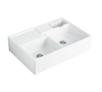 Evier - VILLEROY & BOCH - Tradition - 2 bacs - Céramique - Vidage automatique - 89,5x63 cm