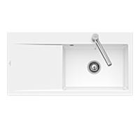 Évier Villeroy et Boch Subway Style 60 336100R1 Évier à droite, 510 mm, blanc la céramique alpin CeramicPlus