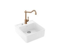 Evier VILLEROY ET BOCH Timbre d'office Tradition 1 bac vidage auto + Robinet de cuisine Avia 2.0 Bronze