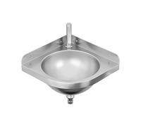 Éviers d'angle en acier inoxydable, lavabo triangulaire mural avec robinets d'eau chaude et froide, assemblage de vidange, tuyau de vidange et tuyau, lavabo simple pour cuisine, salle de bain