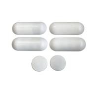 evineo ineo Jeu de tampons amortisseurs de rechange pour lunette et couvercle de WC lavant, blanc, BL001132,