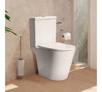 evineo ineo Pack cuvette au sol à fond creux avec réservoir de chasse attenant,, BE0968WH+BE0969WH,