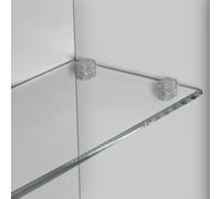 evineo ineo2 Lot d'étagères en verre pour armoire de toilette, BL001055,