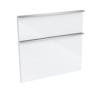 evineo ineo4 Ensemble de façades de tiroirs de meuble bas 83 cm, pour système de tiroirs Hettich, 2 tiroirs, pour poignées baguettes, BL000886,