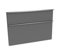 evineo ineo4 Façades de tiroirs de meuble bas 120 cm, pour système de tiroirs Hettich, 2 tiroirs, pour poignées baguettes, BL000522,