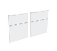 evineo ineo4 Façades de tiroirs de meuble bas 120 cm, pour système de tiroirs Hettich, 4 tiroirs, pour poignées baguettes, BL000955,