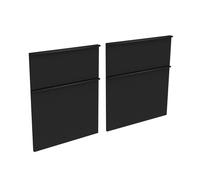 evineo ineo4 Façades de tiroirs de meuble bas 120 cm, pour système de tiroirs Hettich, 4 tiroirs, pour poignées baguettes, BL000956,