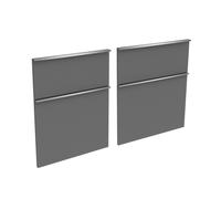 evineo ineo4 Façades de tiroirs de meuble bas 140 cm, pour système de tiroirs Hettich, 4 tiroirs, pour poignées baguettes, BL000418,
