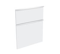 evineo ineo4 Façades de tiroirs de meuble bas 60 cm, pour système de tiroirs Hettich, 2 tiroirs, pour poignées baguettes,, BL001323WM,