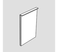 evineo ineo4 Porte de rechange de meuble bas 35 cm, charnières à gauche, pour poignée baguette, BL001317WM,