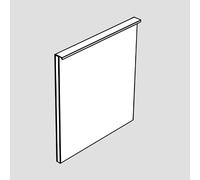 evineo ineo4 Porte de rechange de meuble bas 48 cm, charnières à gauche, pour poignée baguette, BL001321BM,
