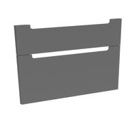 evineo ineo5 Ensemble de façades de tiroirs de meuble bas 101 cm, pour système de tiroirs Hettich, 2 tiroirs, avec poignée encastrée, BL000908,
