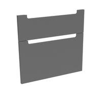 evineo ineo5 Ensemble de façades de tiroirs de meuble bas 83 cm, pour système de tiroirs Hettich, 2 tiroirs, avec poignée encastrée, BL000890,