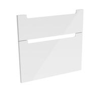 evineo ineo5 Ensemble de façades de tiroirs de meuble bas 83 cm, pour système de tiroirs Hettich, 2 tiroirs, avec poignée encastrée, BL000889,