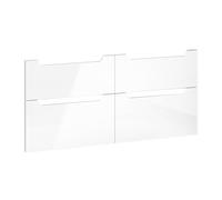 evineo ineo5 Ensemble de façades de tiroirs de meuble bas l: 129 cm, pour système de tiroirs Hettich, 4 tiroirs, avec poignée encastrée, BL000414,