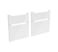 evineo ineo5 Façades de tiroirs de meuble bas 140 cm, pour système de tiroirs Hettich, 4 tiroirs, avec poignées encastrées, BL000420,