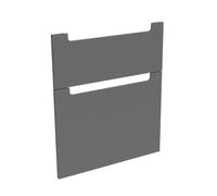 evineo ineo5 Façades de tiroirs de meuble bas 60 cm, pour système de tiroirs Hettich, 2 tiroirs, avec poignées encastrées, BL000377,
