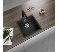 evineo line 150 Évier de cuisine l: 45,6 P: 45,6 cm, LAN100BL,