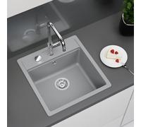 evineo line 250 Évier de cuisine l: 49 P: 51 cm, NEN100SGR,