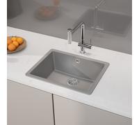 evineo line 600 Évier de cuisine l: 55 P: 43 cm, QUN100GR,