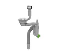 evineo m15 Garniture de vidage pour évier de cuisine en acier inoxydable à une cuve, EV1021,