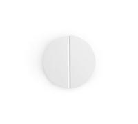 Evionlin Lot de 2 poignées de tiroir blanches de 6,3 cm (demi-rondes en laiton brossé, demi-lune, boutons en demi-cercle avec vis pour placard de cuisine, chambre à coucher, porte de meuble, blanc)