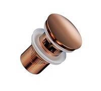 eviso Bonde de Lavabo Clic-Clac en Laiton avec Trop-Plein, Bouchon de Vidage Universel G 1 1/4, Valve de Vidange Robuste avec Joints en Silicone pour Vasque et Lavabo de Salle de Bain