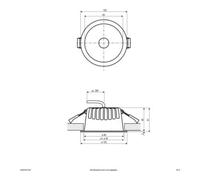EVN EVN LED-Downlight CCT C54N10010125 blanc 655 lm-820 lm 3000 K-5700 K Quantité:1