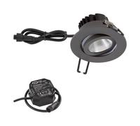 EVN EVN Lichttechnik P-LED Plafonnier encastré 3000K IP65 230V anth PC650N61602 Quantité:1