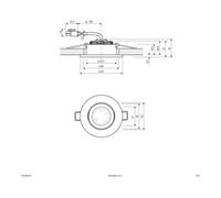 EVN EVN Plafonnier encastré P-LED blanc 350mA 3000K 300lm Quantité:1