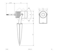 EVN EVN Spot de jardin PLC651002 3000K anth IP65 Quantité:1