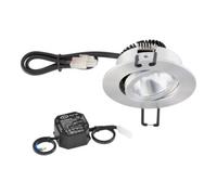 evn_lichttechnik EVN Lichttechnik P-LED Plafonnier encastré 3000K 230V rond alu PC20N61402 Quantité:1