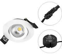 EVN S060102 S060102 Luminaire à LED encastrable LED 6 W blanc