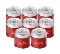 EVOCAMP Cartouches perforantes 8X 190g EN417, cartouches de gaz propane butane avec système de verrouillage du gaz intégré