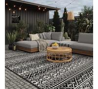EVOCAMP Tapis d'extérieur 270 x 400 cm, Tapis en Plastique, résistant aux intempéries et léger, Couverture de Pique-Nique pour l'extérieur, Tapis d'auvent en Fibres Plastiques, Convient pour terrasse