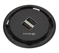 EVOline 159280002700 One Chargeur USB double Noir DM 59 mm