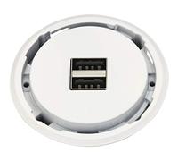 EVOline 159280002800 One Chargeur double USB Blanc Diamètre 59 mm