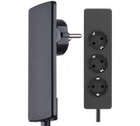 EVOLINE 3-F SW - Bloc multiprise à levier peu encombrant et innovant, n/b