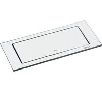 EVOline Backflip Prise de courant - prise escamotable 2x avec USB-C Charger, plastique / métal blanc mat